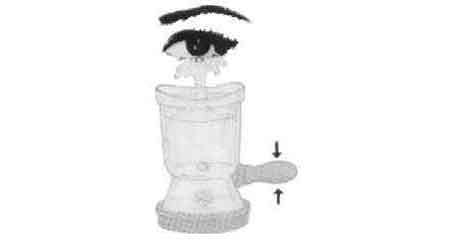 391246 EYE BATH WITH 2 SPARE BULBS