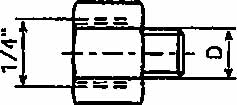451159 NIPPLE REDUCING M8 1023, FOR AUTO GREASE DISPENSER