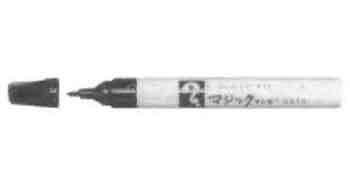 470642 FELT MARKER PEN MEDIUM THICK, RED