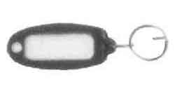 471307 TAG PLASTIC OVAL WITH RING, 45X30MM