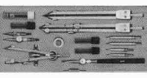 471542 DRAWING INSTRUMENT SET, LION EC-20 11PCS/SET