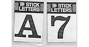 473215 CHARACTER SELF ADHESIVE VINYL, BLACK O 30MM 10'S/PKT