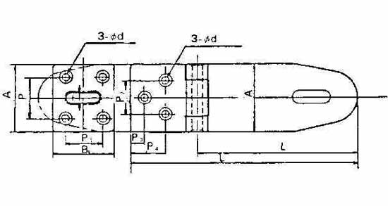 490516 PADLOCK HASP BRASS L52XW28MM