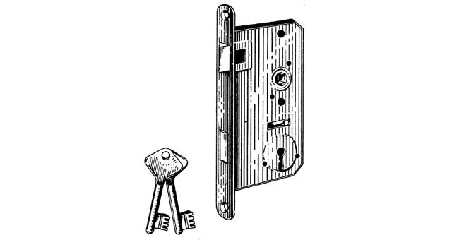 492102 LOCK MORTISE RIGHT HAND, SCHWEPPER 3201