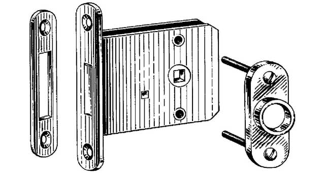 492135 INDICATOR BOLT MORTISE, FOR DOOR THICK 36-40MM #2543