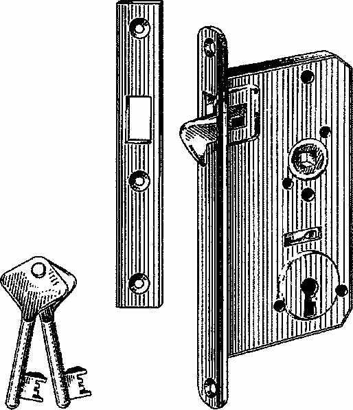 492142 DOOR LOCK MORTISE SLIDING, MASTERKEYED BRASS #3201SH