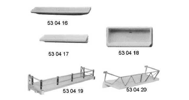 530416 SHELF BATHROOM PORCELAIN, W140XL454XD65MM
