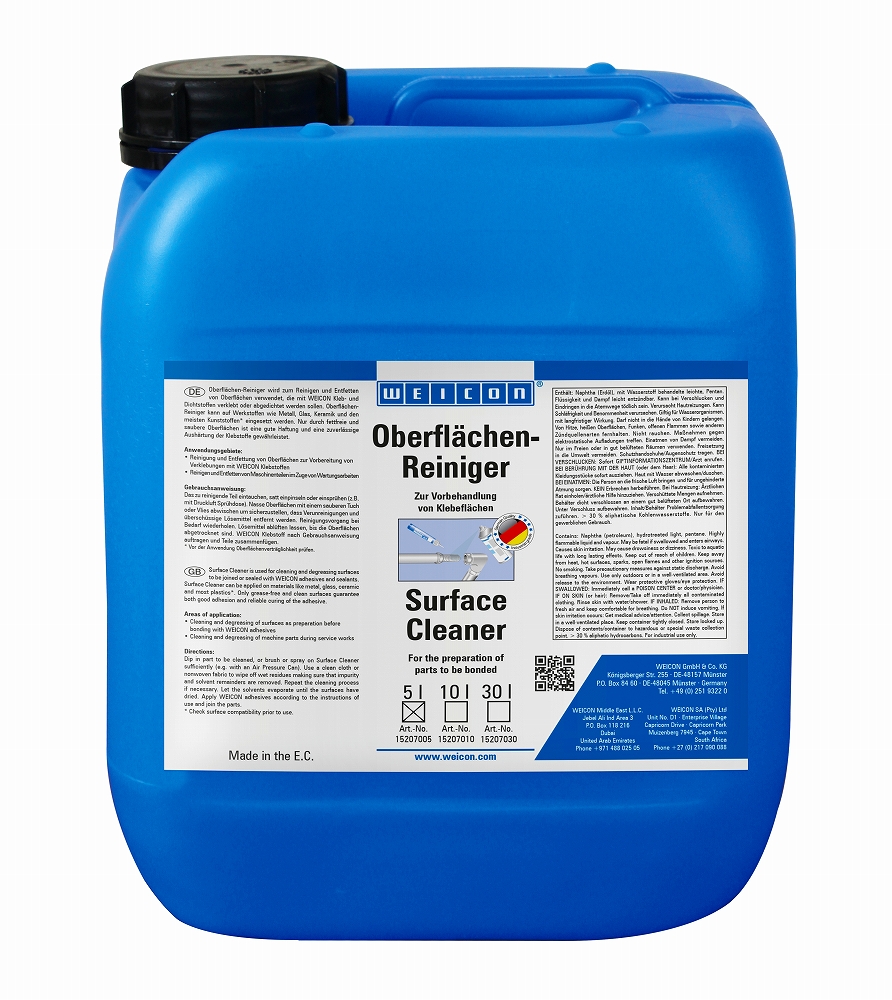 551564 CLEANER SURFACE & DEGREASER, WEICON SURFACE CLEANER 5L