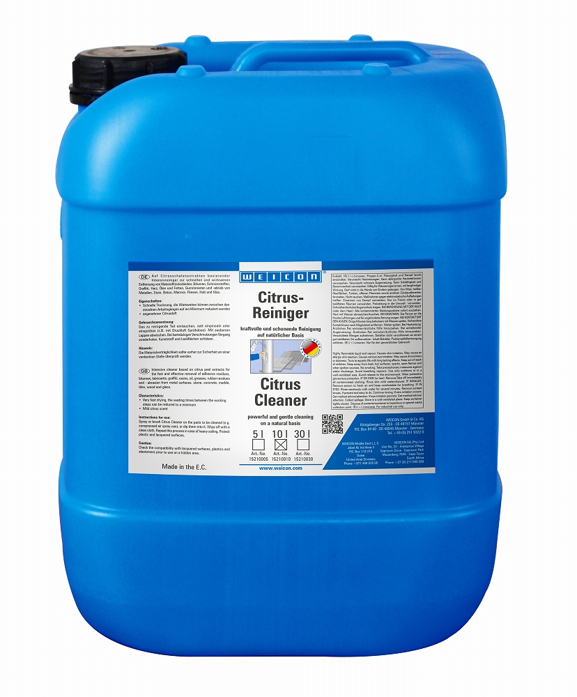 551586 CLEANER & DEGREASER CITRUS, WEICON 10LTR