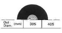 591161 CUTTING WHEEL OD305MM, 4800MTR/MIN F/ELEC ROD CUTTER