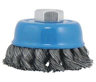592075 BRUSH WIRE CUP PLAITED 60MMDIA, FOR DERUSTING BRUSH MAG9000