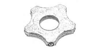 592212 CUTTER PENTAGONAL 42X16X6MM, #700962 FOR POWER EDGER VA10L