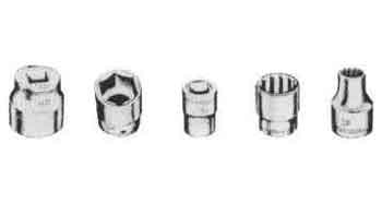 610186 SOCKET WRENCH 6-POINT, 6.35MM/SQ DRIVEX9MM (11/32