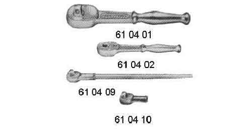 610410 RATCHET HANDLE MALE HEAD, 25.4MM/SQ DRIVE 165MM