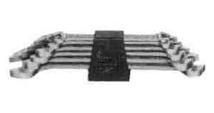 610513 WRENCH SET DOUBLE OPEN END, LONG #55M 6X7 TO 22X24MM 6'S