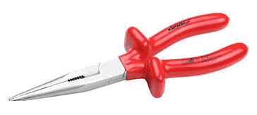 611697 PLIER LONG NOSE INSULATED, VDE UP TO 1000V L:150MM (6