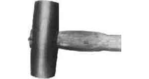 612697 HAMMER BRASS HANDLED, NO.5 (2.5KGS)
