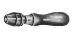 613518 VISE CHUCK HAND #2 0-6MM, WITH WOOD HANDLE