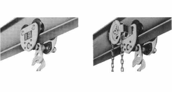 615037 GEARED TROLLEY 2TON
