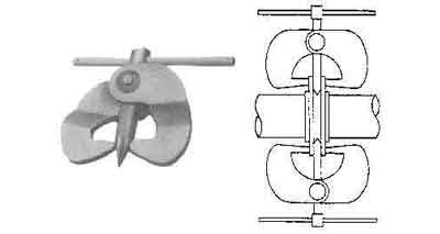 615184 FLANGE JACK #20 2PCS/SET