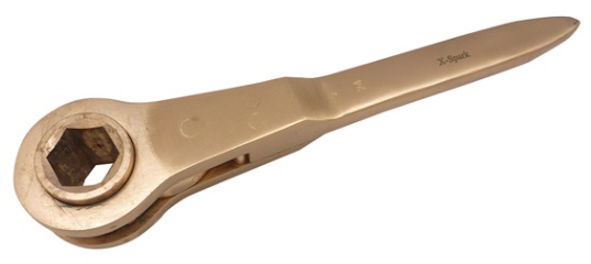 615643 WRENCH RATCHET NON-SPARK, BERYLLIUM COPPER ALLOY 22MM