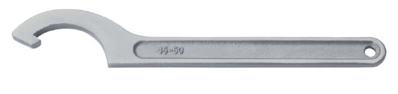 616487 WRENCH HOOK SPANNER 45-50MM, STAINLESS STEEL