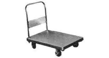 617155 TRUCK PLATFORM STEEL 1-HANDLE, WITH 4 SOLID TIRES 900X1500MM