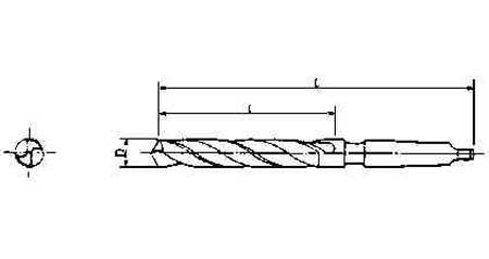 630316 DRILL H.S.S. MORSE TAPER SHANK, TWIST 17.5MM
