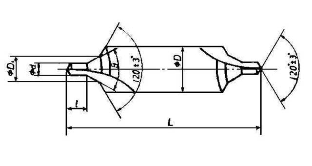 630534 DRILL CENTER B-TYPE, 2.5MM DRILL DIAM 60DEG