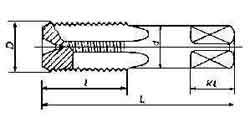 631402 TAP STRAIGHT FOR STRAIGHT PIPE, THREAD G1/8X28T CARBON STEEL