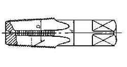 631501 TAP TAPER F0R TAPER THREAD, RC1/16X28T CARBON STEEL