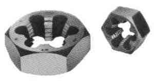 632142 DIE RETHREADING HEX WHITWORTH, COARSE W1X8TPI CARBON STEEL