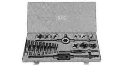 632253 SCREW PLATE SET STRAIGHT PIPE, THREAD #R3 1/8 TO 1 18PCS/SET