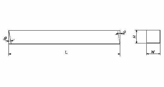 632613 TOOL BIT SQUARE HSS 12X160MM