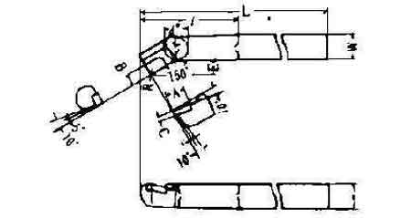 632787 TOOL WITH CARBIDE TIP SINGLE, #45-3 RIGHT HAND 19X19X190MM