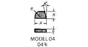 632924 CARBIDE TIP #04-2 16X11X4MMXR5