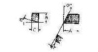 632956 CARBIDE TIP #09-J-2R 32DEG, RIGHT HAND 25X12X8MM