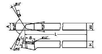 633004 TOOL BIT TIP WELDED HSS POINT, NOSE STRAIGHT-25 25X25X200MM