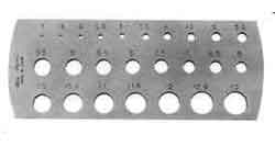 650651 DRILL GAUGE 0.3-1.0MM, 0.05MM INTERVAL
