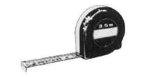 650826 RULE CONVEX STEEL METRIC&INCH, 2MTR/6‘