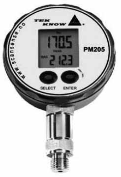 651521 PRESSURE METER DIGITAL, 1-1000BAR SCANSENSE P205
