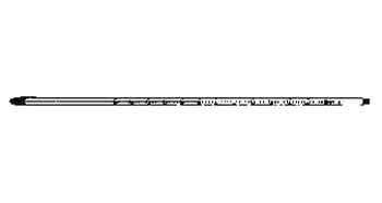 651729 THERMOMETER GLASS REFILL, 0-500DEG.C 300MM