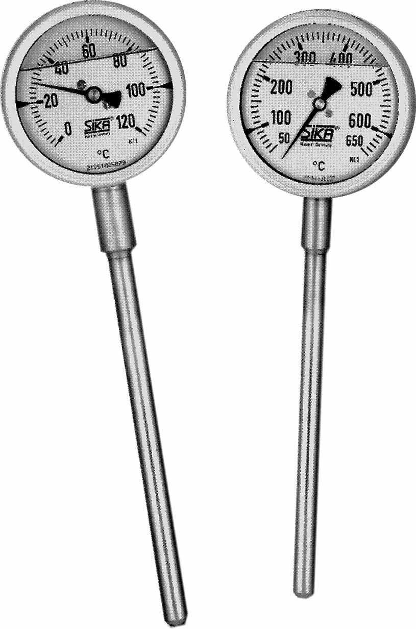 653454 THERMOMETER EXHAUST GAS DIRECT, DIA100MM REAR MOUNT 300MM 3/4