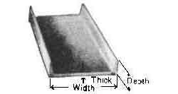 670572 STEEL CHANNEL HOT-ROLLED, 100X50X5MM 5.5MTR