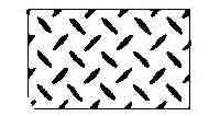 670802 STEEL CHECKER PLATE HOT-ROLLED, 4.5X914X1829MM