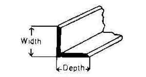 670825 STEEL UNEQUAL ANGLE HOT-ROLLED, 75X65X6MM 6MTR