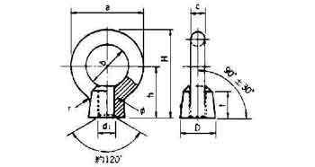 693402 EYE NUT STEEL M10