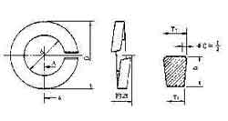 695236 WASHER SPRING-LOCK, STAINLESS STEEL M8.0