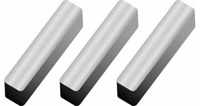 695638 KEY MACHINE DOUBLE SQUARE ENDS, STAINLESS STEEL 10X10X300MM