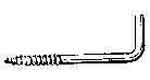 696626 SCREW HOOK BRASS NO.9 32MM